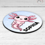 4135 personalised axolotl coaster 2