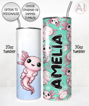 4137 personalised axolotl tumbler 1