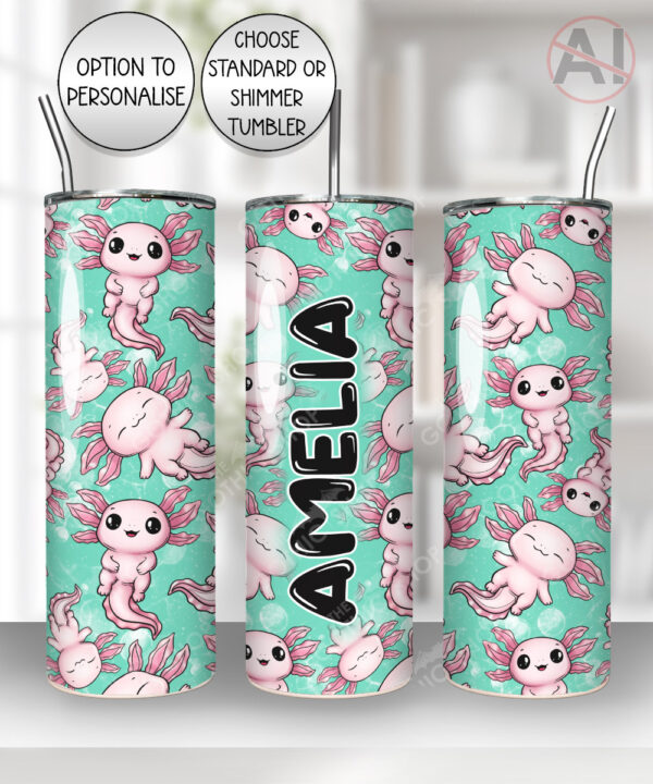 4137 personalised axolotl tumbler 2