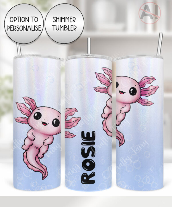 4137 personalised axolotl tumbler 3