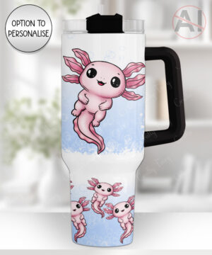 4138 personalised axolotl 40oz tumbler handle 1