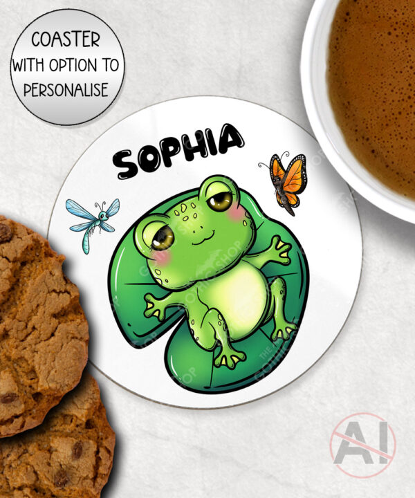 4141 personalised frog coaster gift 1