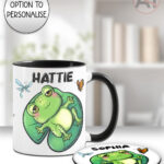 4141 personalised frog mug coaster gift