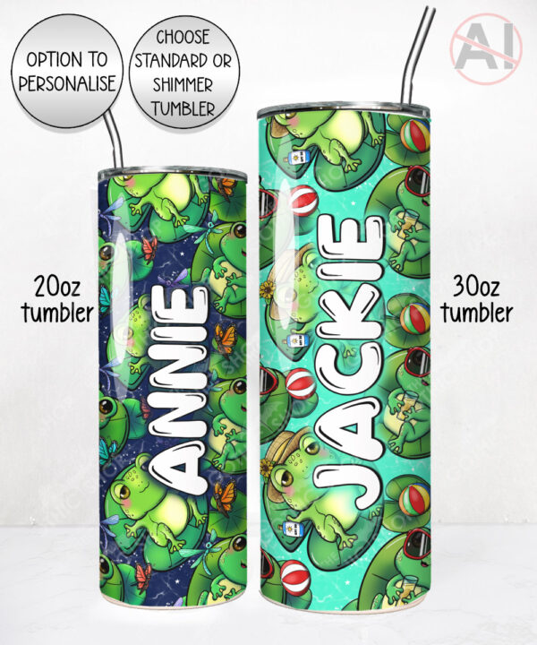 4143 personalised frog tumbler 2