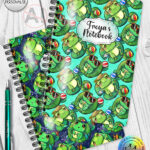 4145 personalised frog a5 notebook 1