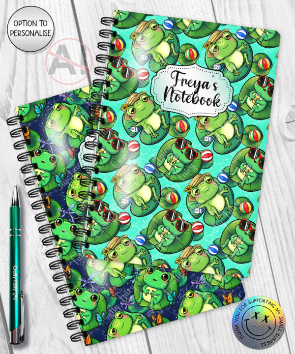 4145 personalised frog a5 notebook 1