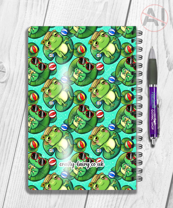 4145 personalised frog a5 notebook 3