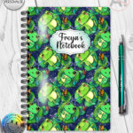 4145 personalised frog a5 notebook 4