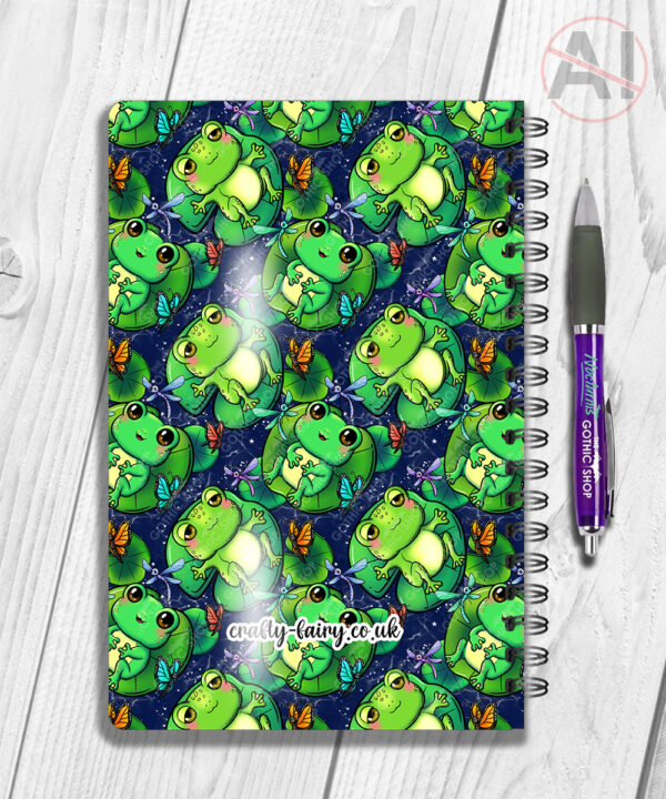 4145 personalised frog a5 notebook 5