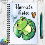 4145 personalised frog a5 notebook 6