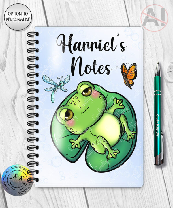 4145 personalised frog a5 notebook 6