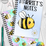 4153 personalised bumble bee a5 notebook 1a