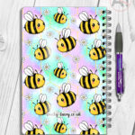 4153 personalised bumble bee a5 notebook 2