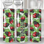 4155 personalised ladybird 20oz tumbler