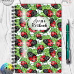 4156 personalised ladybird a5 notebook 1