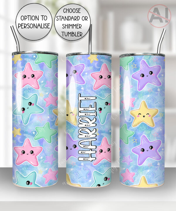 4158 personalised kawaii stars tumbler 2