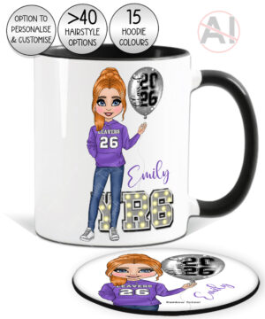 personalised school leaver girl's mug class of 2026 keepsake gift