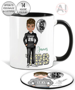 4167 personalised school leaver boy mug coaster 3