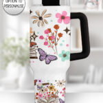 4176 books flowers butterflies personalised stanley bottle 2