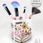 4179 books flowers butterflies personalised brush pot 2