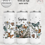 4184 cottagecore book personalised can style water bottle 2
