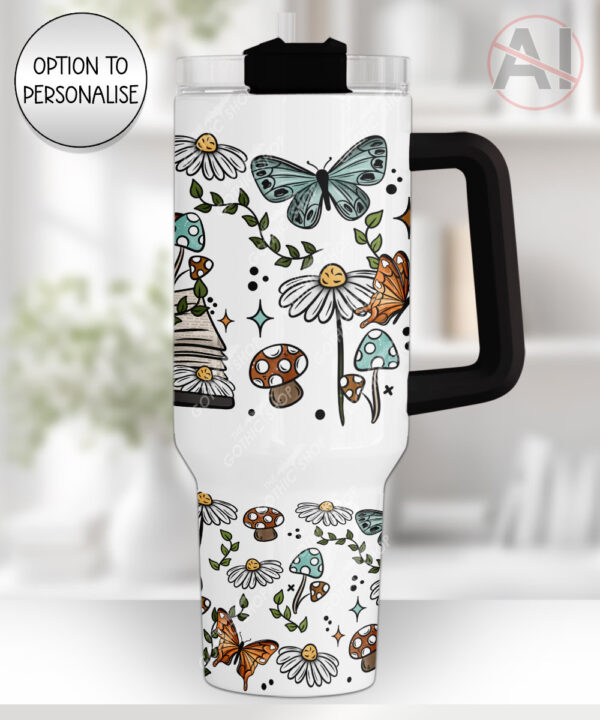4186 cottagecore book personalised large 40oz tumbler 2