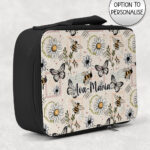 4201 daisies bumble bees personalised lunch bag 1