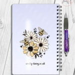 4202 daisies bumble bees personalised a5 notebook 5