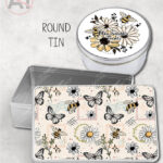 4207 daisies bumble bees personalised tin 4