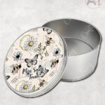 4207 daisies bumble bees personalised tin 5