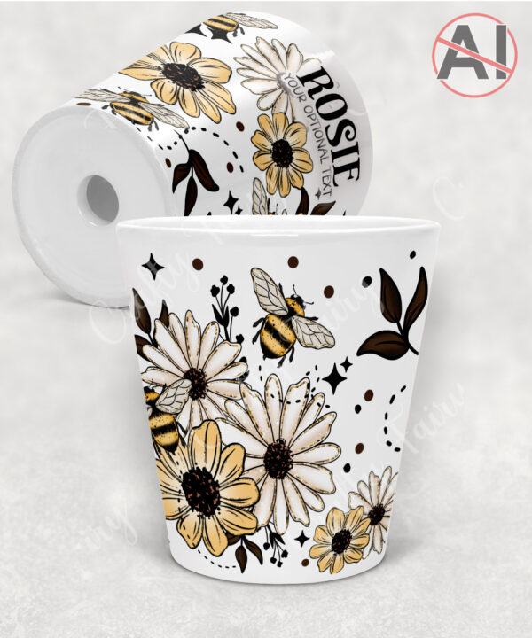 4211 daisies bumble bees personalised plant pot 1