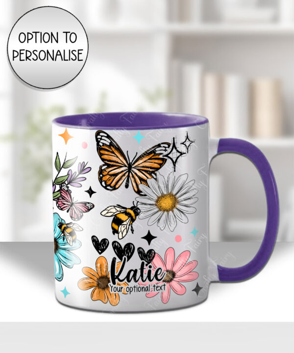 4224 pretty daisies floral personalised mug 2