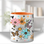 4224 pretty daisies floral personalised mug 3