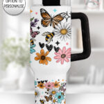 4228 pretty daisies floral personalised large tumbler 40oz 1