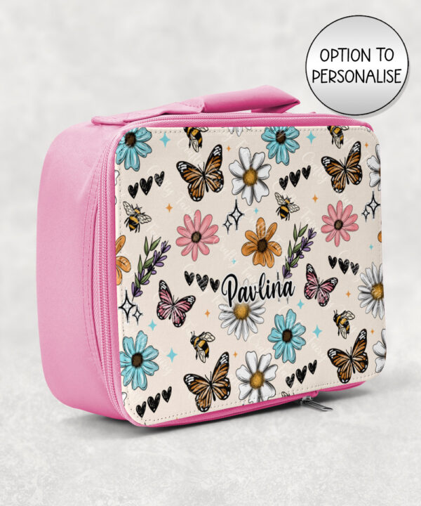 4229 pretty daisies floral personalised insulated lunch bag 1