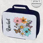 4229 pretty daisies floral personalised insulated lunch bag 2