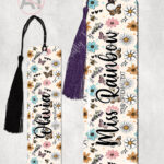 4231 pretty daisies floral personalised bookmark 1