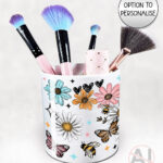 4232 pretty daisies floral personalised pen pot 2
