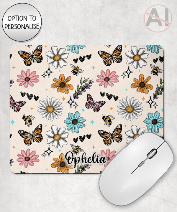 4233 pretty daisies floral personalised mouse mat 1