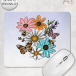 4233 pretty daisies floral personalised mouse mat 2