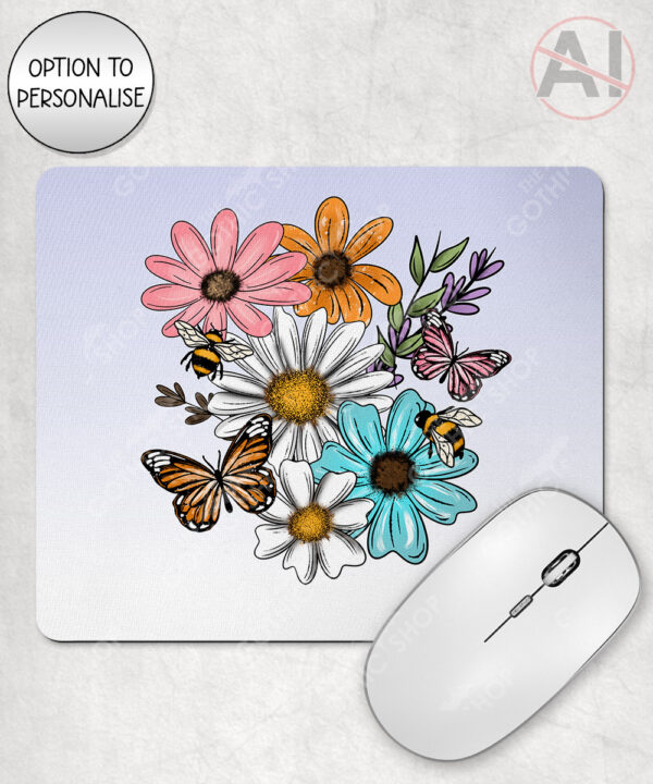 4233 pretty daisies floral personalised mouse mat 2