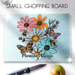 4234 pretty daisies floral personalised chopping board 2