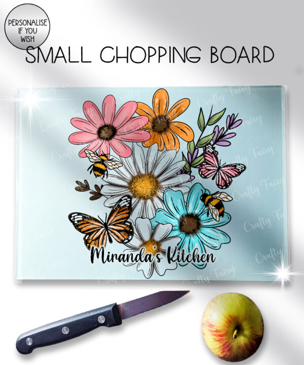 4234 pretty daisies floral personalised chopping board 2