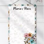 4240 pretty daisies floral personalised planner