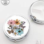 4243 pretty daisies floral personalised pill box 1