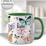 4263 butterflies personalised mug 2