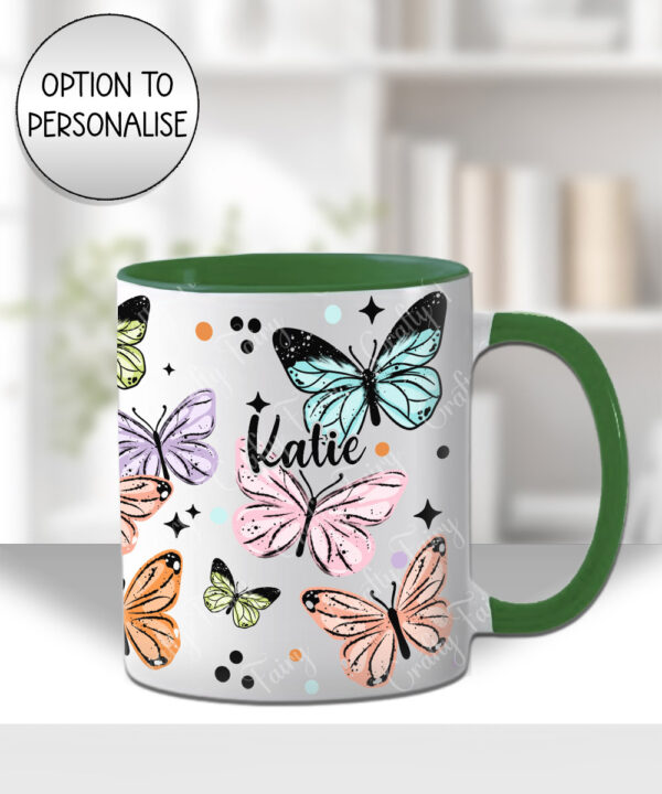 4263 butterflies personalised mug 2