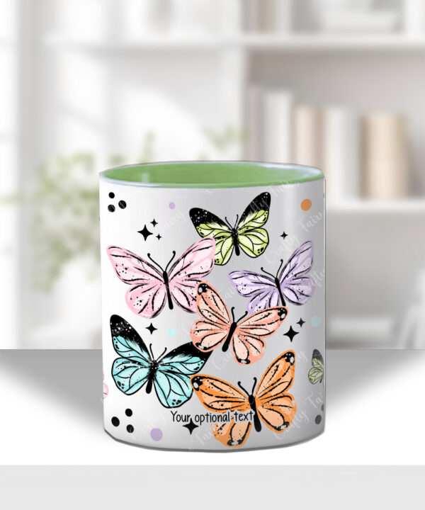 4263 butterflies personalised mug 4