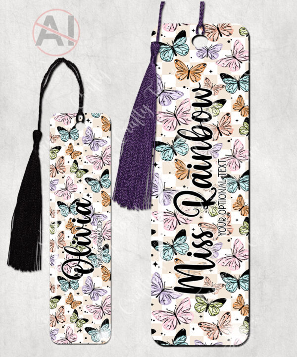 4270 butterflies personalised bookmark 1