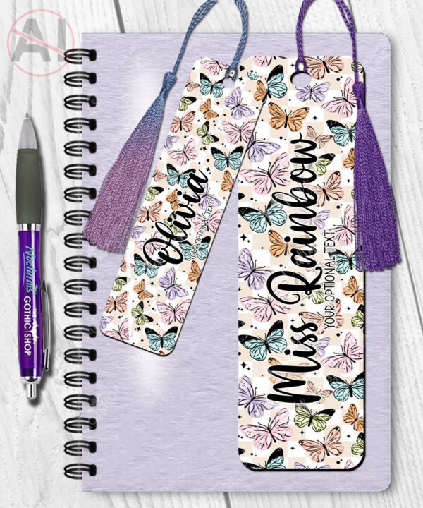 4270 butterflies personalised bookmark 2